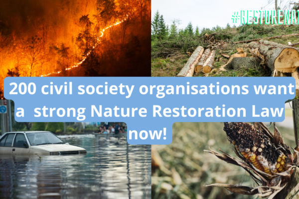 Joint Statement: 200 Civil Society Organisations Ask for Nature Restoration
